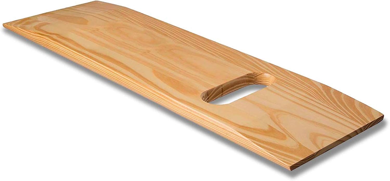 DMI Transfer Board and Slide Board made of Heavy-Duty Wood for Patient, Senior and Handicap Move Assist and Slide Transfers, Holds up to 440 Pounds, FSA HSA Eligible, 1 Cut out Handle, 24 x 8 x .75 DMI Transfer Board and Slide Board made of Heavy-Duty Wood for Patient, Senior and Handicap Move Assist and Slide Transfers, Holds up to 440 Pounds, FSA HSA Eligible, 1 Cut out Handle, 24 x 8 x .75