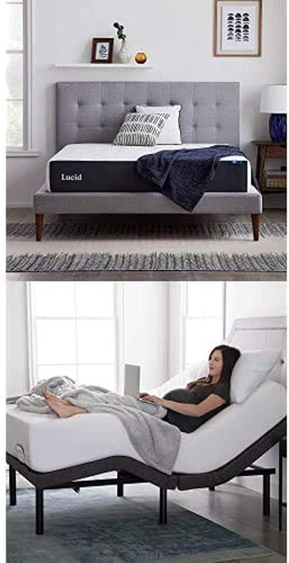 Lucid 10 Inch Memory Foam Twin XL Size Mattress Firm