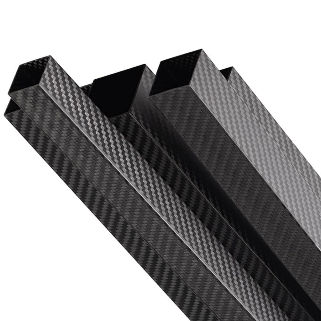 1 pz OD 8 10 12 15 18 20 mm Lunghezza 1000 mm Tubo in fibra di carbonio 3k, Twill opaco Grande diametro Tubo quadrato in fibra di carbonio ad alta resistenza Spessore 1 mm(15x15x10mm)