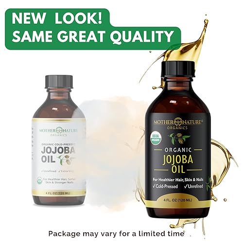 Miniatura 2 de Aceite de jojoba para madre naturaleza orgánico certificado USDA 100 puro prensado en frío y sin refinar hidratante natural para cara cabello y piel