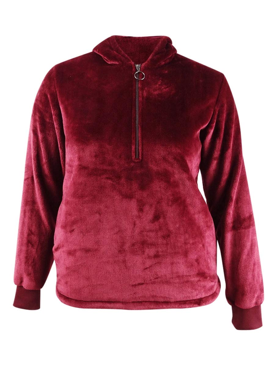 IdeologyWomens Fleece Cold Weather Velour Jacket