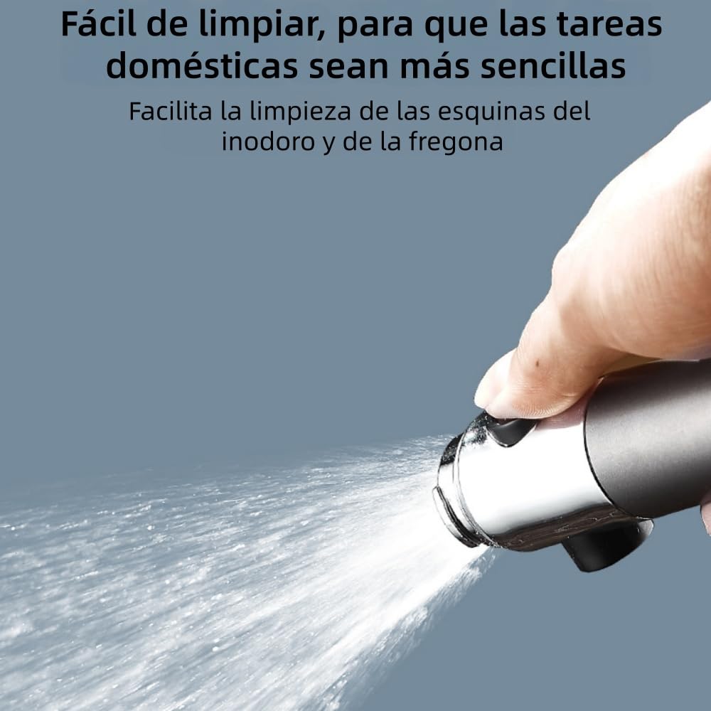 Alcachofa de ducha de alta presión, 3 pulverizadores, ahorro de agua, ideal para baño, presión de agua mejorada, fácil de instalar