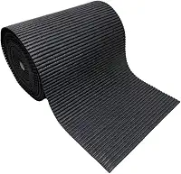 Passadeira Antiderrapante Cozinha 2 M X 65 Cm - Emborrachado (Preto 65 cm)