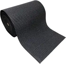 Passadeira Antiderrapante Cozinha 2 M X 65 Cm - Emborrachado (Preto 65 cm)