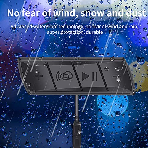 Image of amiciAuto Bluetooth 5.0 Helmet Headset, Wireless Over-Ear Headphone for Motorcycle Riders with Auto-Call Answer, Voice Assistant and Noise Cancellation