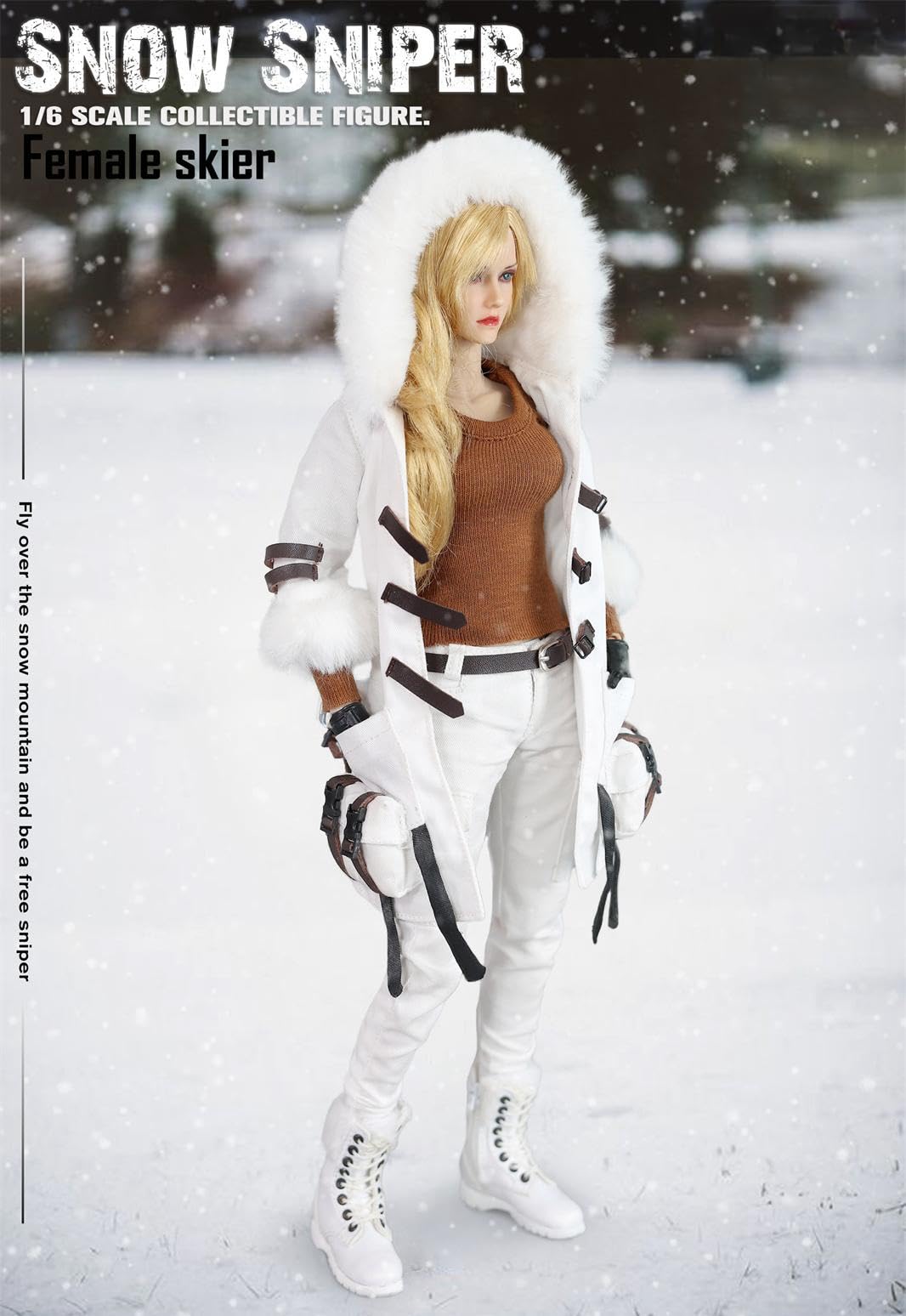 Amazon.com: HiPlay FLAGSET Collectible Figure Full Set: Skier Snow