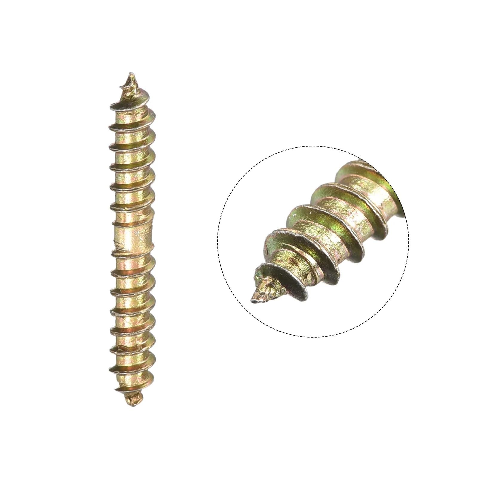 tornillos de acero inoxidable Pernos de suspensión 200 piezas, autorroscantes doble extremo(5x30mm)