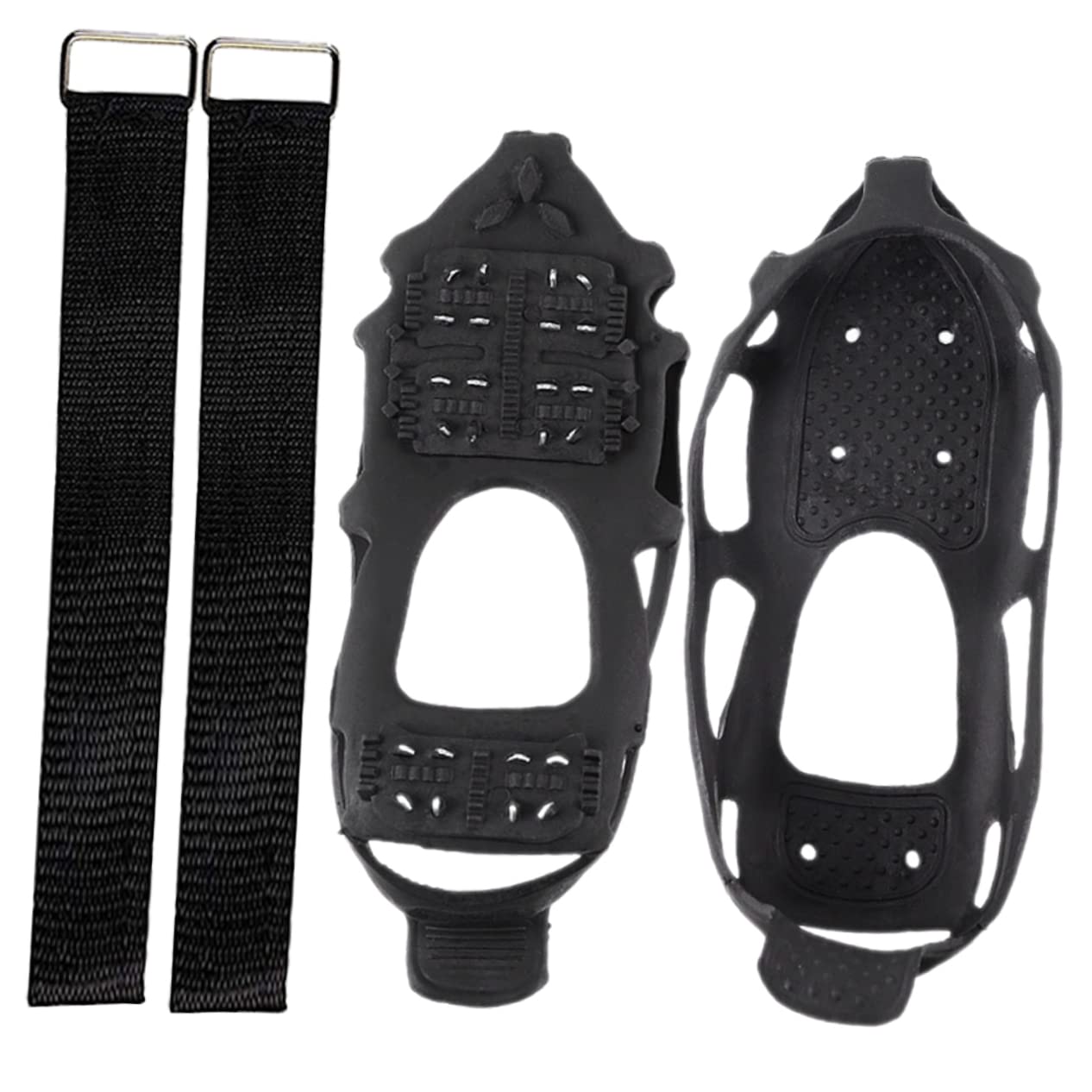 BESPORTBLE 1Set Non Slip Shoe Grippers Tooth Ice Crampons for Boots Durable Outdoor Ice Cleats for Climbing Hiking and Fishing Lightweight and Portable Footwear Accessories