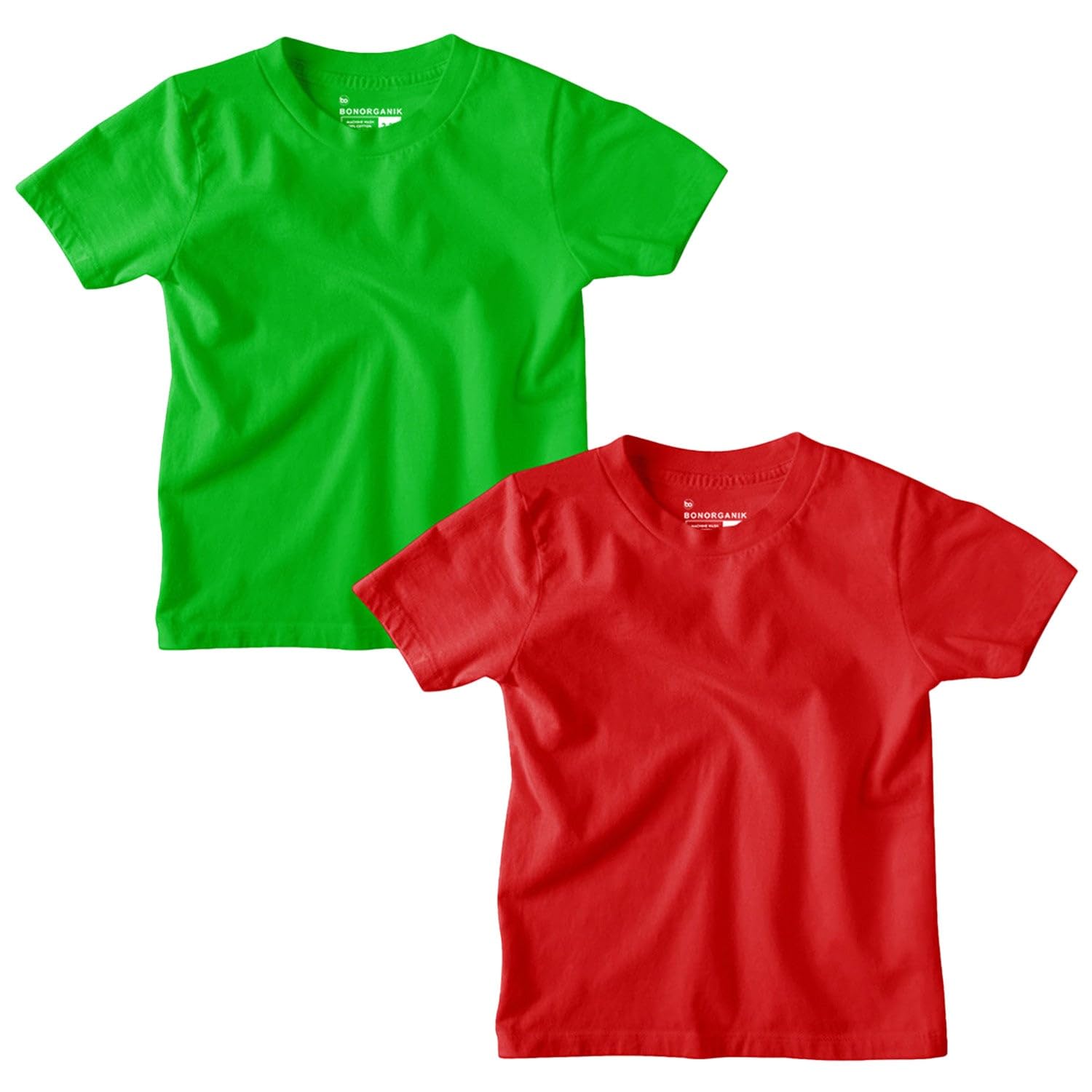 Bon Organik Boy's Solid Regular Fit T-Shirt