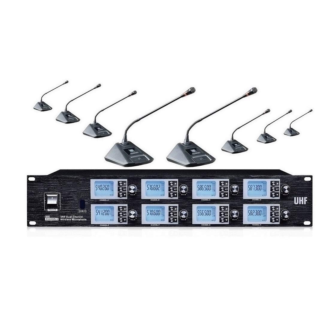 Professional Gooseneck Conference microphone cordless 8 channels Wireless karaoke microphone Professional microphone wireless For stage school meeting speech