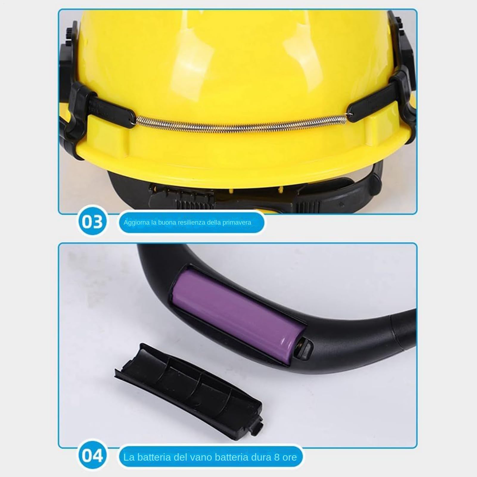 Ventilatore Per Casco | Ventola Regolabile per Elmetti a 3 Velocità,Dispositivo Rinfrescante con Luce Notturna per Attività Esterne Lavoratori Ciclismo