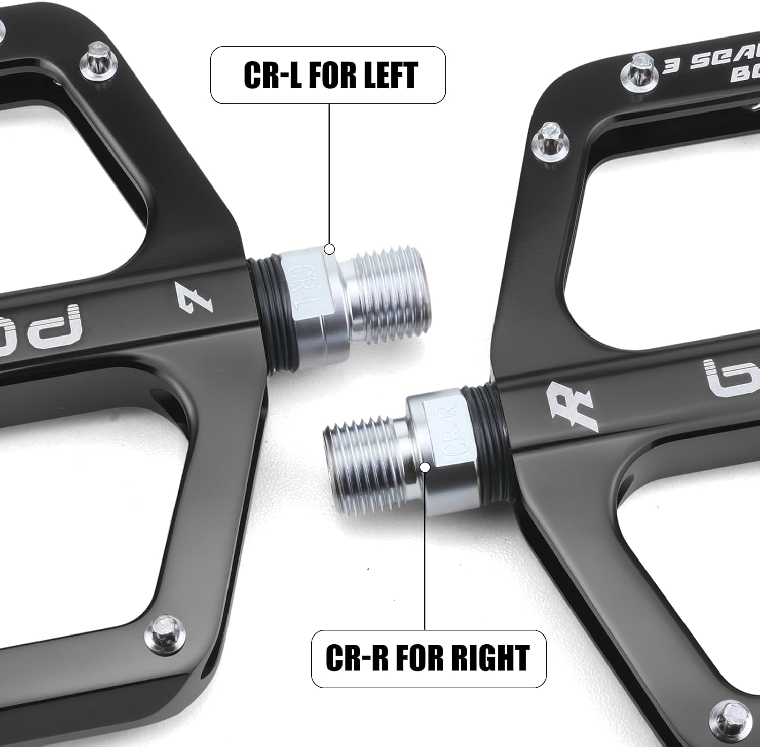 Bike Pedals 9/16" Lightweight Non-Slip Bicycle Platform Pedals - Fits Most Adult Bikes & Mountain Bikes &MTB, Road Bikes and Slip-Resistant Design