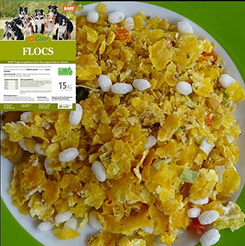LuCano 15 kg Flocs | das Barf Ergänzungsfutter | Flocken-Mixer | Cereal Flakes | Hunde Barf Flocken