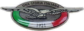MOTO GUZZI イーグル エンブレム UNA STORIA ITALIANA 1921 トリコロール ステッカー モトグッチ [並行輸入品]