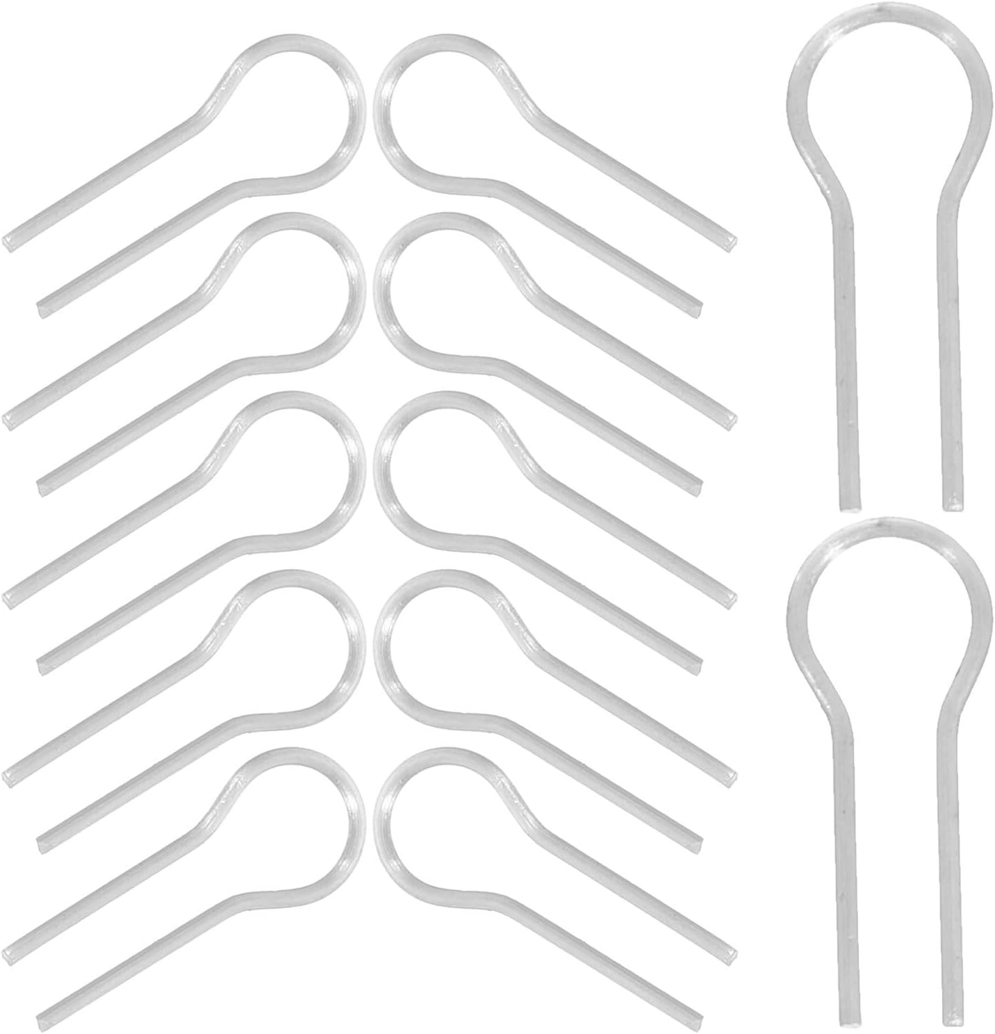 200pcs R Shaped Kiln Needle for Ceramic Pendant, Alloy Hooks