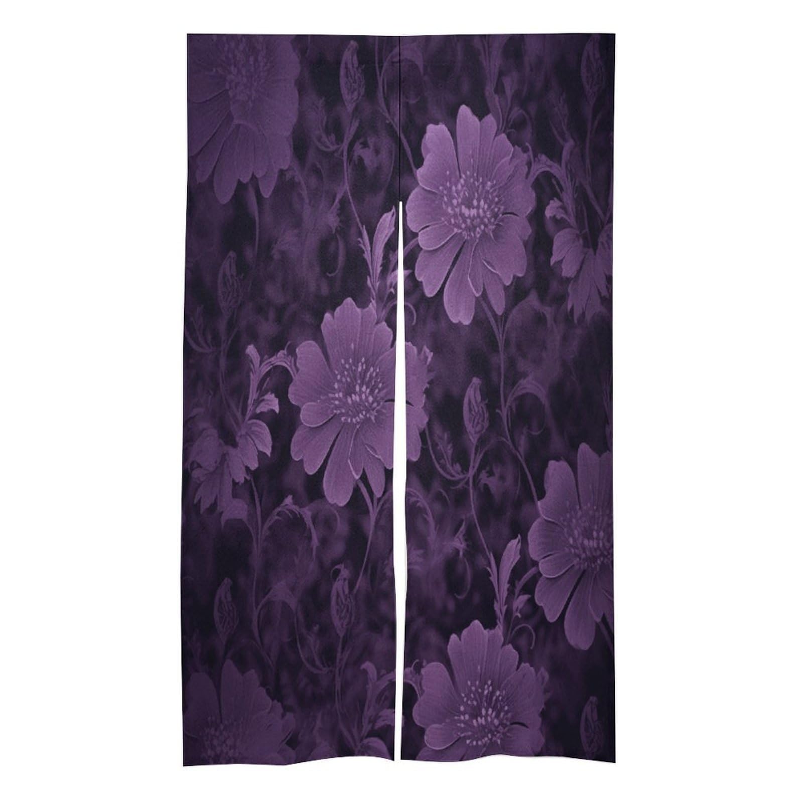 FekiLoot Purple Door Curtain for Doorway Privacy French Style Theme Blackout Curtain Splice Thermal Insulated Door Cover Rustic Room Divider Home Decoration 17W X 57L in