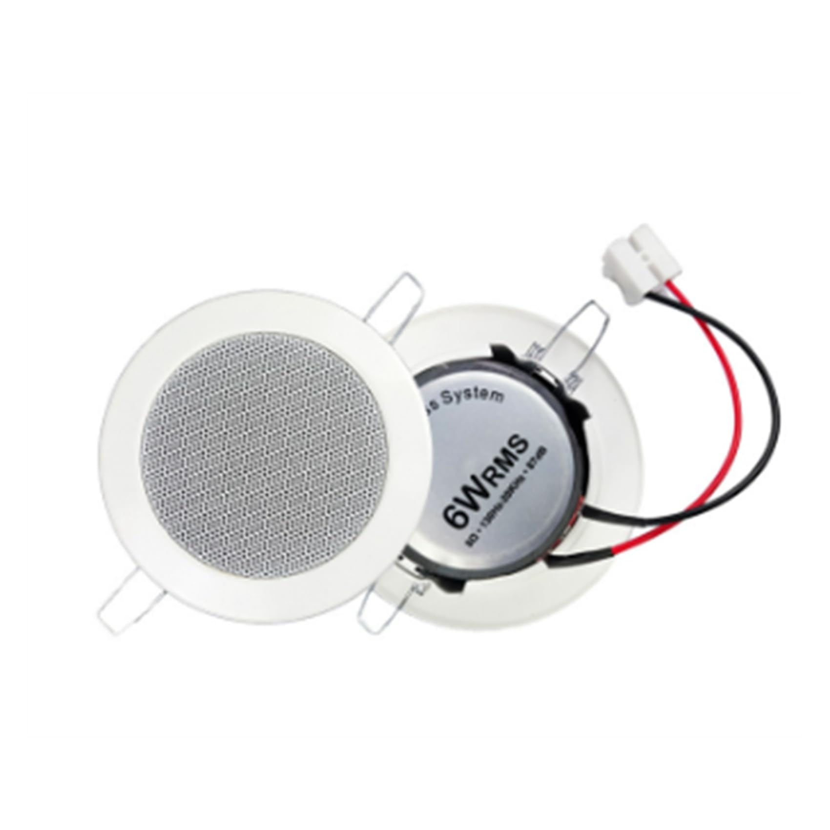 2 altavoces pasivos de techo de 3 pulgadas, 8 ohmios, 6 W, a prueba de humedad, altavoz de techo con calidad de sonido