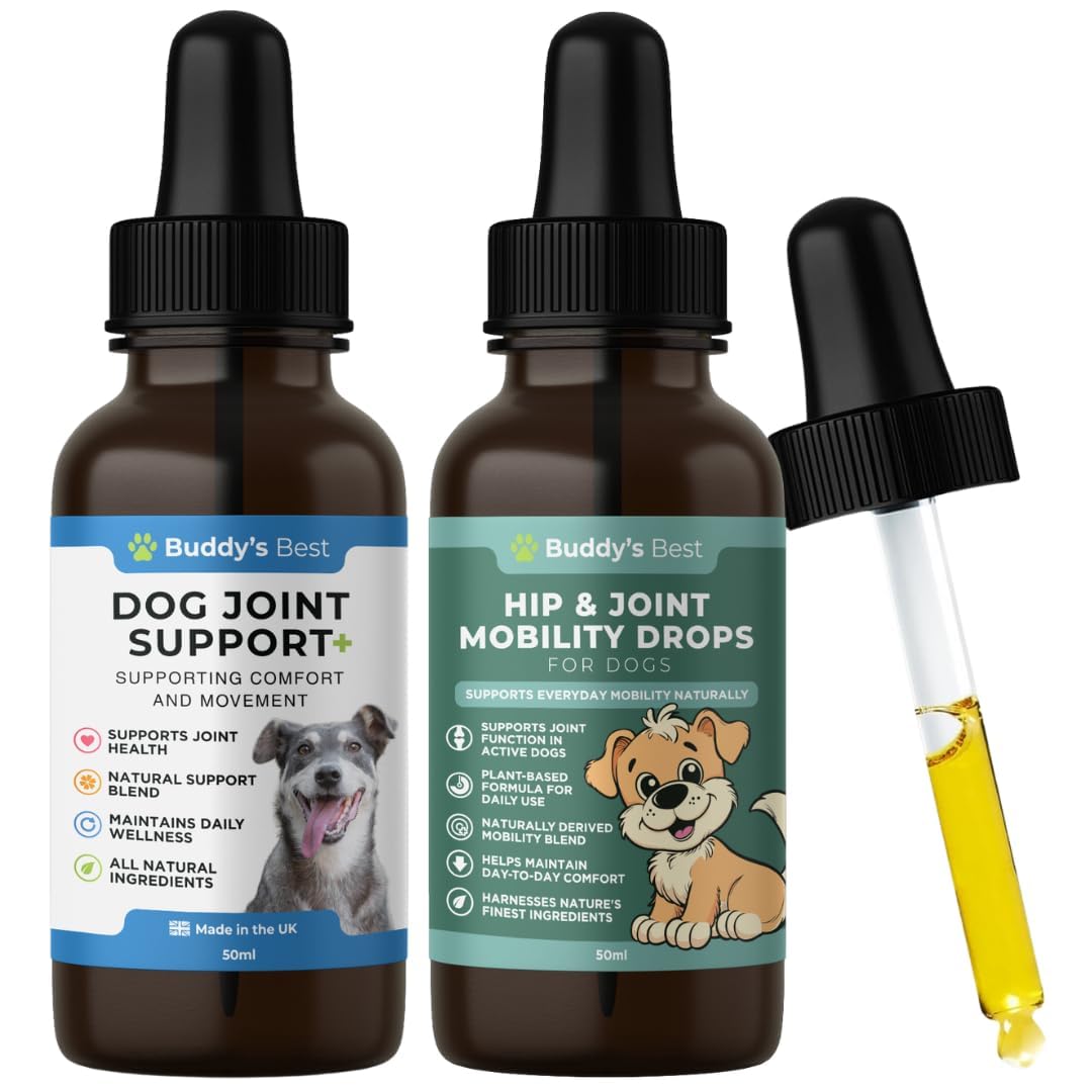 Complete Joint Care Bundle for Dogs | Supports Healthy Joints & Mobility | Natural Ingredients for Flexibility & Comfort | Easy-to-Use Liquid Formula | 50ml Each | Made in the UK