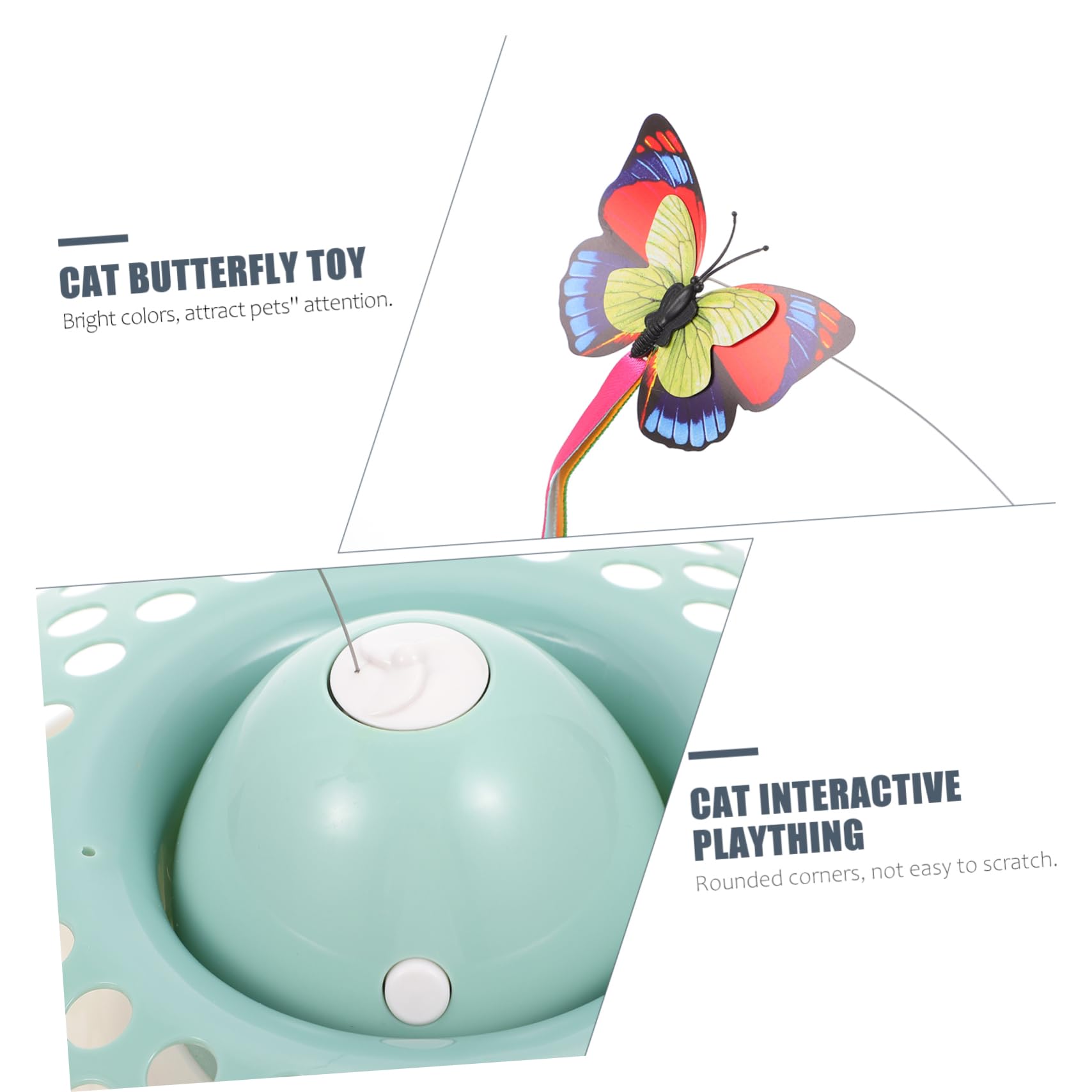 POPETPOP 1 Juego Juguete para Gatos Teaser De Gato Gatito Ejercicio Juguete Palo De Burlas De Gato Juguete para Mascotas Perro Abdominales Gato Divertido Palo De