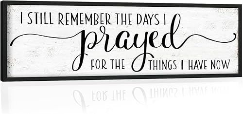 Miniatura 17 de Give It to God and Go to Sleep Sign: Farmhouse Bedroom Wall Decor Above Bed Rustic Country Master Bedroom Hanging Decor Framed Country Plaque 12" x