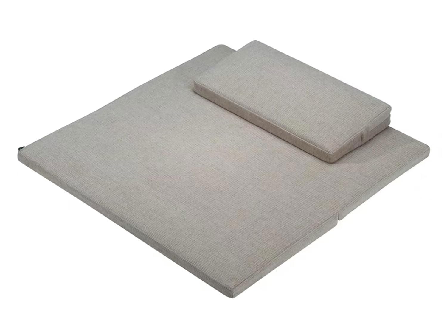 Cojín Grande Y De Meditación,estera De Meditación Cuadrada Hecha A Mano,cojín De Suelo Plegable Portátil Cojines De Yoga De Fibra Con Núcleo De Cáñamo Natura(Size:60x60cm(24x24inch),Color:khaki-1)