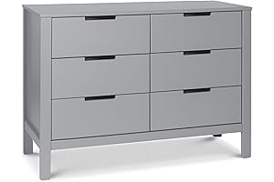Carter's by DaVinci Colby 6-Drawer Double Dresser in Gray