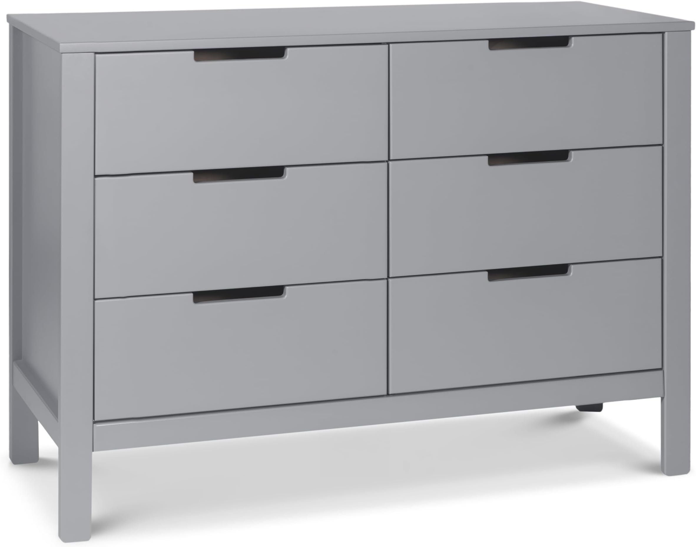 Carter's by DaVinci Colby 6 Drawer Double Dresser, Grey