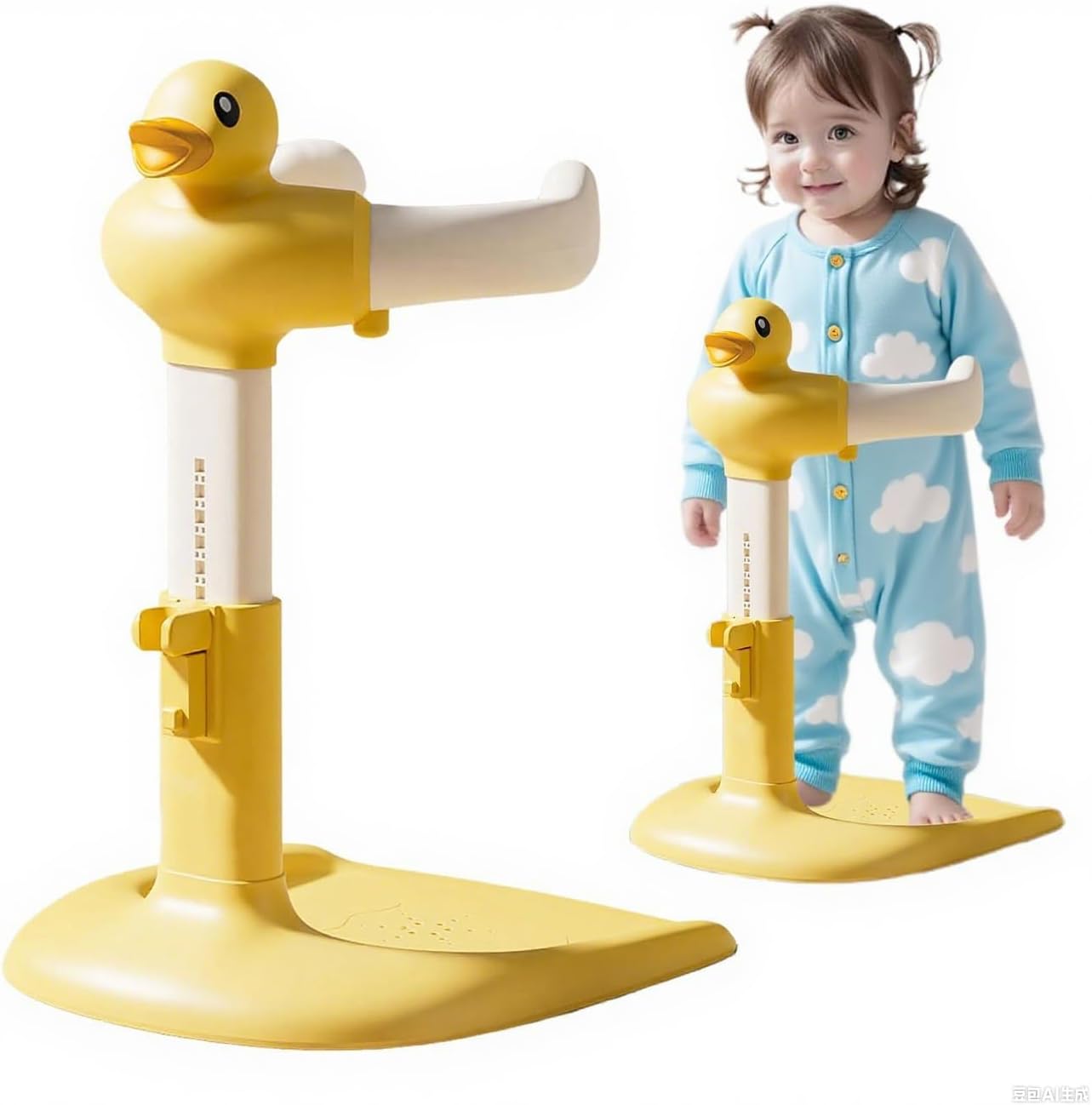 ベビーシャワースタンド,赤ちゃん シャワー 立たせ補助 | 滑り止め 高さ調整 お風呂 スタンド 自宅 浴室 用