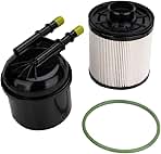 FD-4615 6.7 Powerstroke Fuel Filter for 2011-2016 Ford F250 F350 F450 F550 Super Duty Truck 5 Micron Diesel Fuel Filter Water Separator Kit Replace Motorcraft FD4615 BC3Z-9N184-B 6.7L V8 Fuel Filters