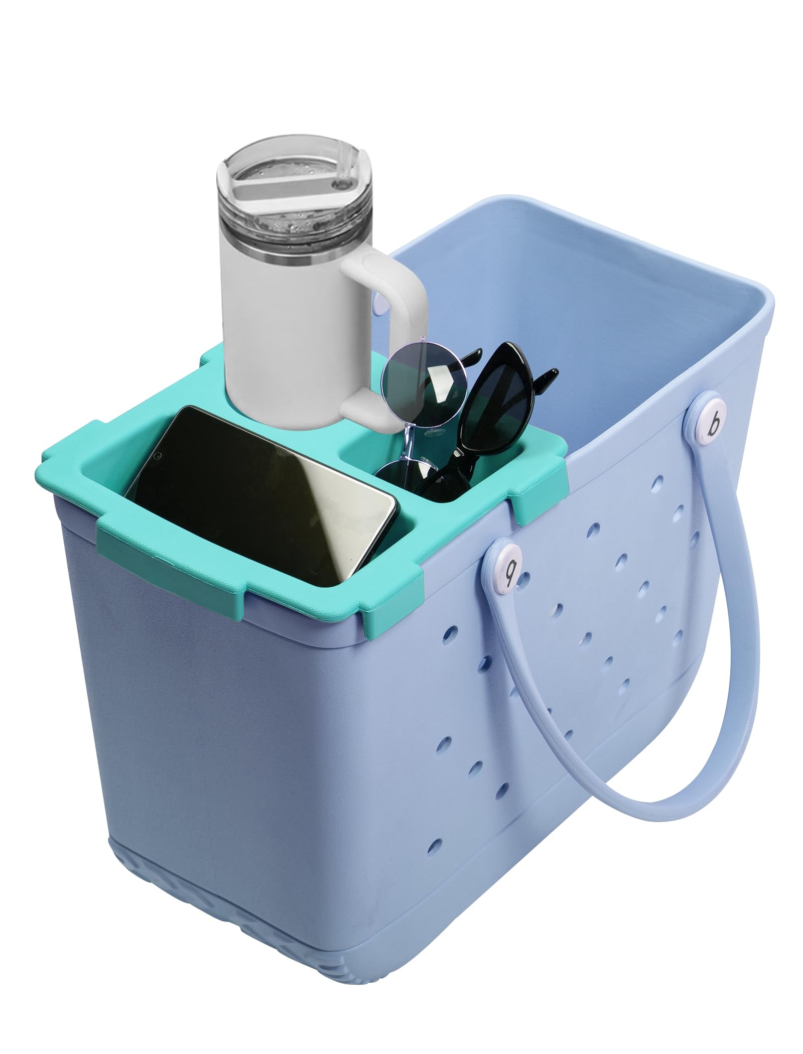Bogg Bag Cup Holder For 30oz 40oz Stanley, Adjustable Insert Drink Holder Compatible Bogg Bag Simply Southern Beach Tote Bag Water Bottle Holder Attachmen