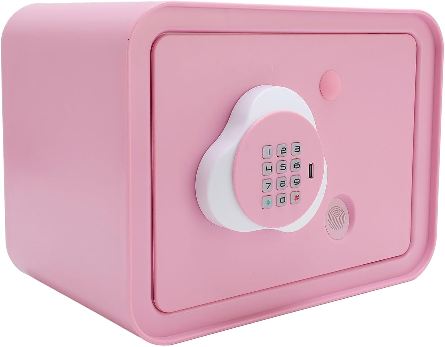 Dioche Bank for Kids Cute Childrens Piggy Bank, Multi-Functional Cartoon Banknote Automatic Rolling Storage Box, Fingerprint Unlock, Large Capacity Piggy, Pink. (Pink) image 3