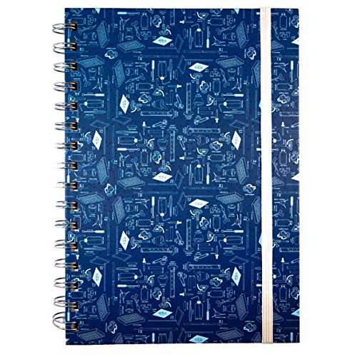 Medinc ciencia química A5 Cuaderno rayado con 200 páginas ideal organizador de revista Regalo de maestro de química o graduación de ciencia Cover
