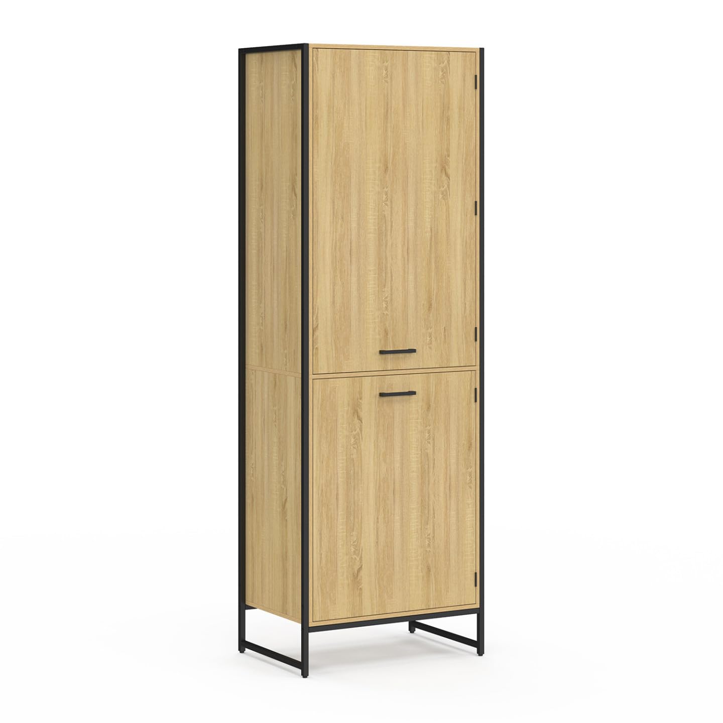 IDMarket - 60cm Detroit 2 Door Industrial Design Kitchen Column