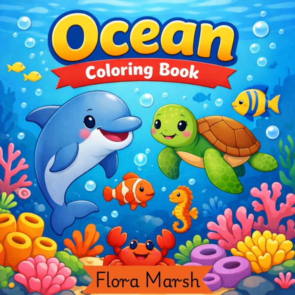 Ocean: Coloring Book