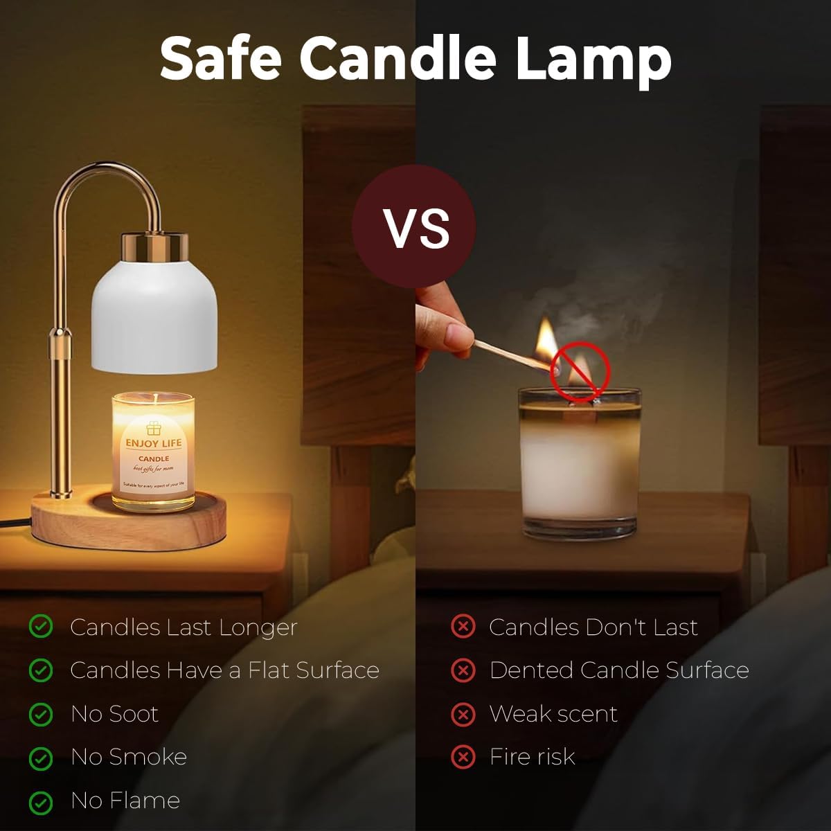 Wrappiness Candle Warmer Lamp for Daughter from Mom – Personalized Adjustable Height Wax Warmer Lamp for Scented Candles, Housewarming Gift for New Home, Modern Farmhouse Décor