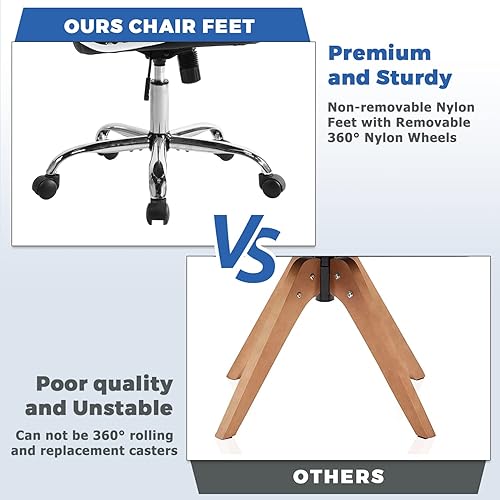 Miniatura 7 de ZUNMOS Reposabrazos ergonómico abatible para oficina y escritorio ajustable en altura y empalme de piel sintética con soporte lumbar, negro