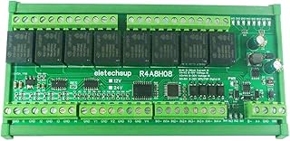 RS485,RS485 Modbus RTU Relay Module,8DO 4DI 8AI RS485 Modbus RTU Multifunction Relay Module PLC IO Expanding Board 4-20MA 0-10V Analog Current Voltage Collector (12V Only Board)