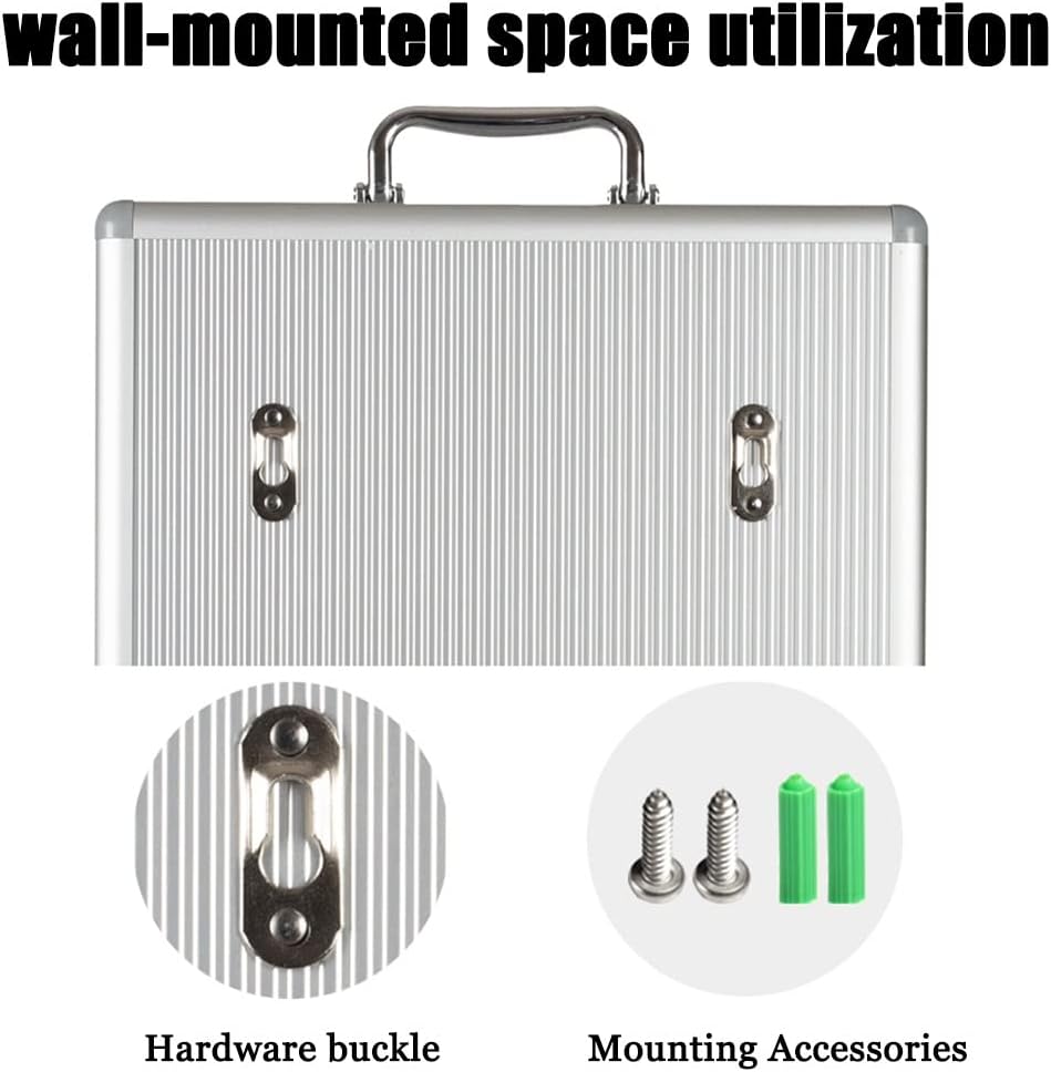 Mobile Phone Safe Deposit Box Storage Cabinet, Wall-Mounted with A Locked Can Be Carried by Hand,Student Storage Box,