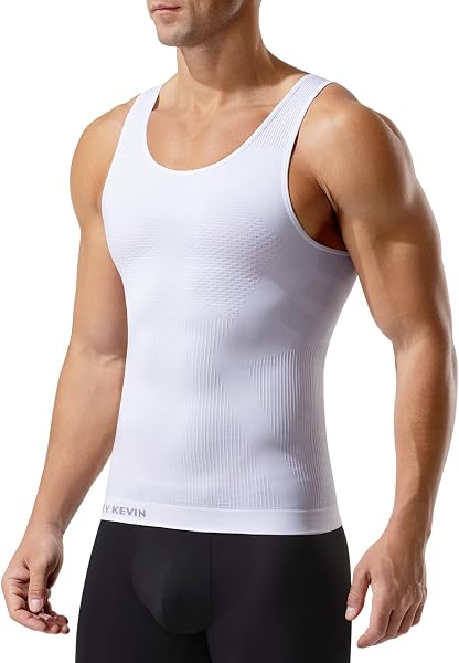 Casey Kevin Canotta Compressione Uomo Livello 5 - Canottiera Contenitiva Palestra e Quotidiano - Pancera Uomo Snellente - Maglia Compressione - 1