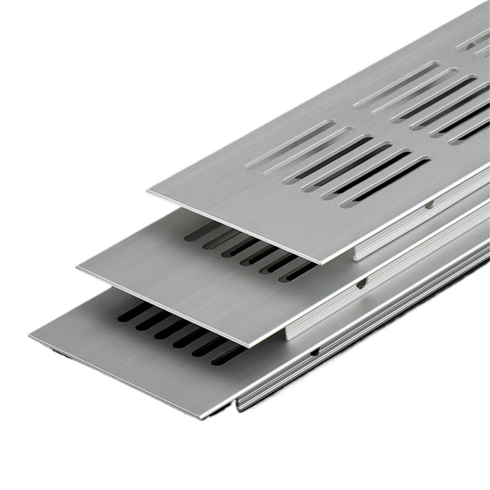 Ventilation Grilles 2 Pcs Aluminium Rectangular Cabinet Wardrobe Air Vent Grille Ventilation-Cover Plate Vents(Color1)