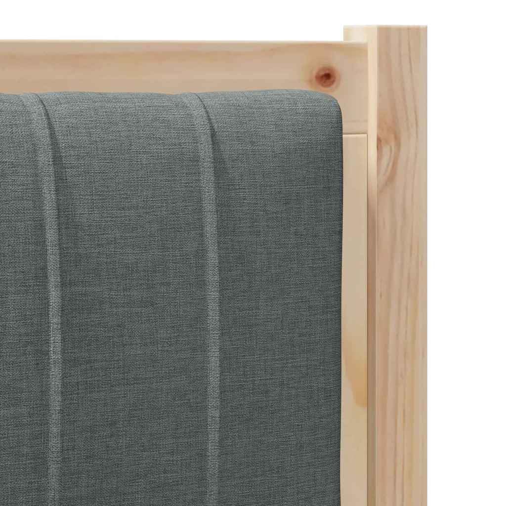 Hothingwell Bett-Kopfteil, gepolstert, Braun, 100 cm, massives Kiefernholz | Gepolstertes Polyester, Rückseite fertig, Pflege mit feuchtem Tuch, modernes Schlafzimmer