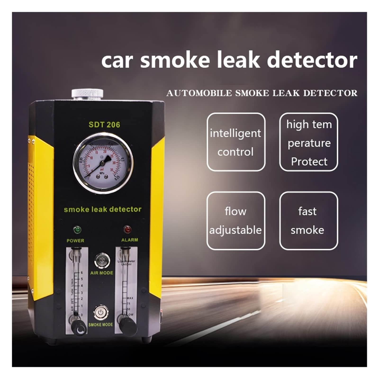 Máquina de humo automotriz for coche, generador, detección fugas, Detector, diagnóstico, reparación automóviles 12V,Confiable(SDT-106)