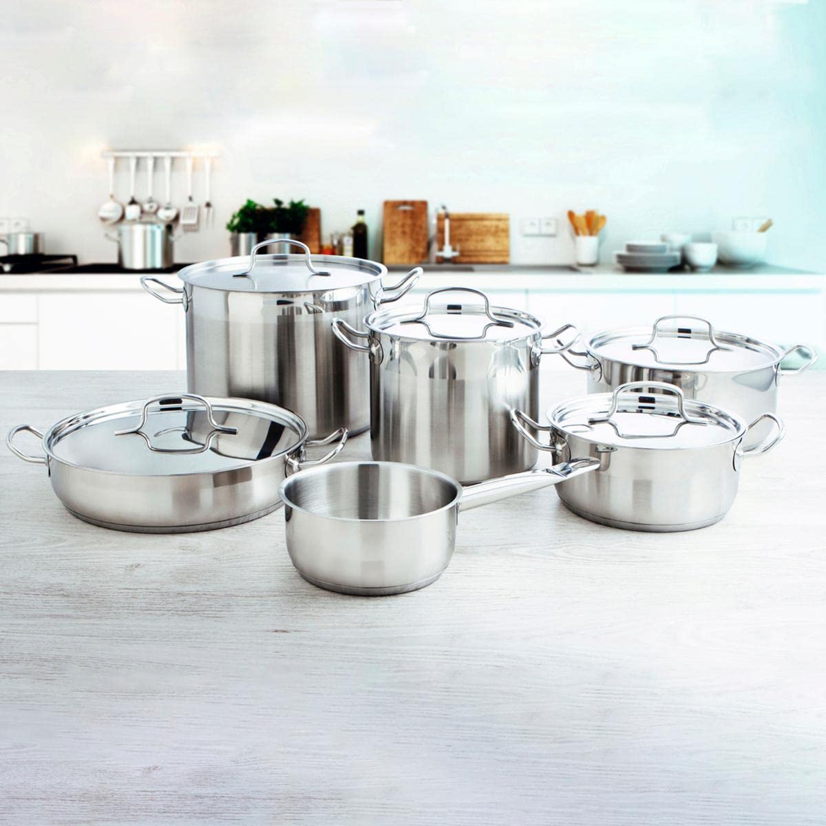 Quid Cook Inox Basika – Set da cucina 30 x 14,5 cm acciaio
