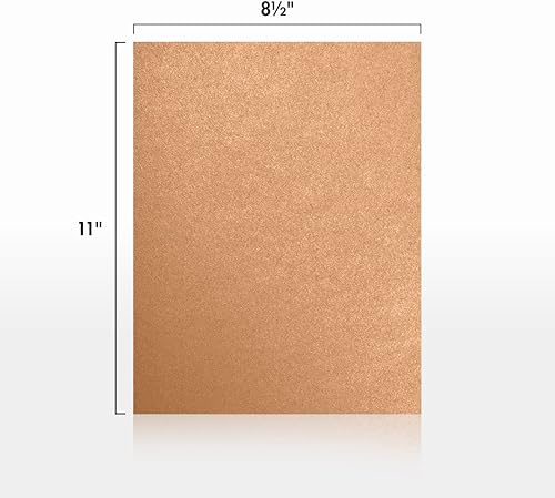 Miniatura 2 de 812X 11CardstockCobre Metálico (50QTY.)