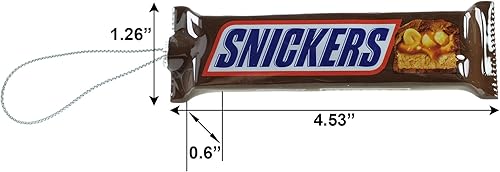 Miniatura 6 de WondaPop Candy Bar - Juego de adornos para árbol de Navidad de 4.5 pulgadas, decoración para interiores y exteriores, paquete de 2 unidades