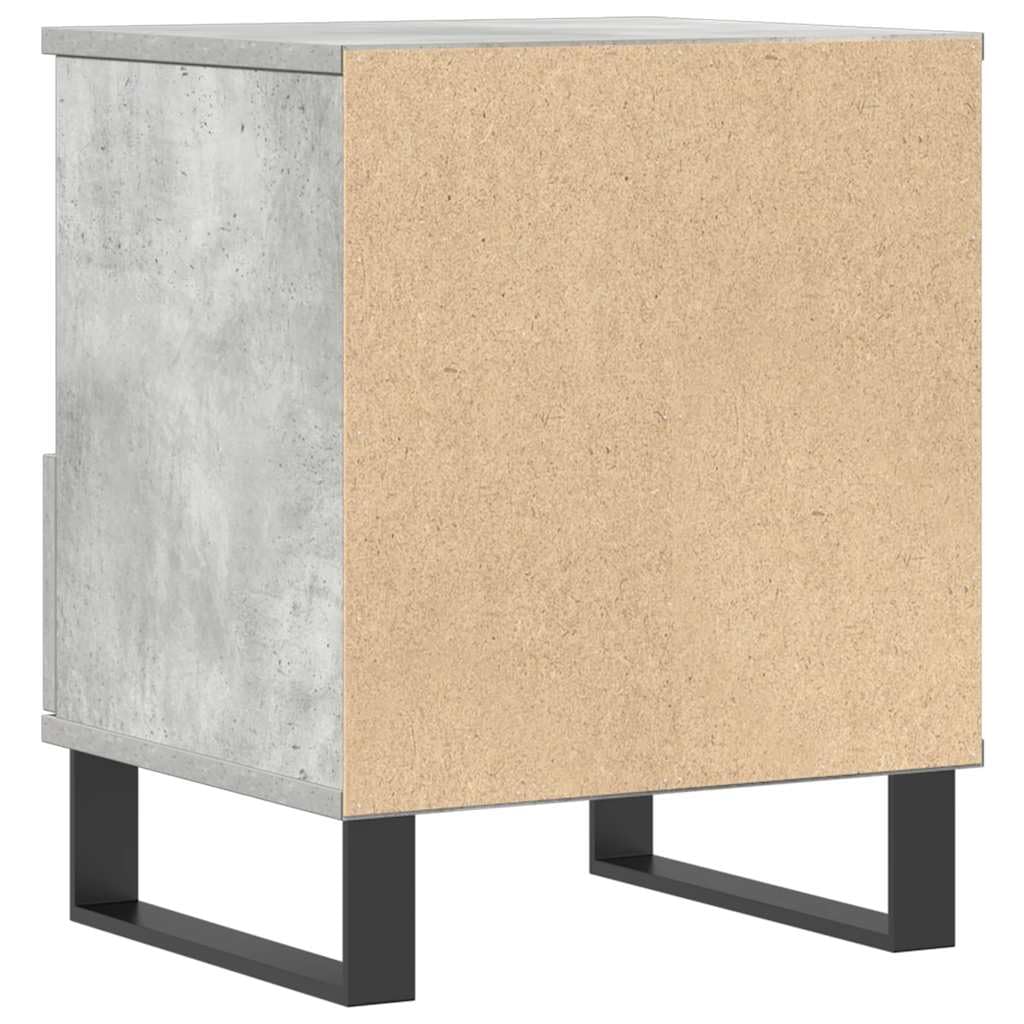 Eleganter Nachttisch mit Schublade und Fach aus langlebigem Holzwerkstoff und Metallbeinen für Stauraum und Stabilität, ideal für Wohnzimmer und Schlafzimmer