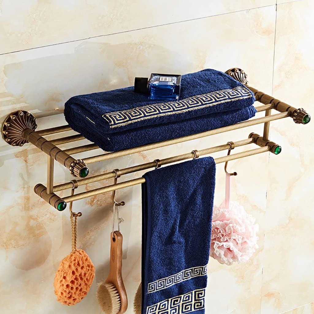 Porte-serviettes de salle de bain en cuivre rétro pour un confort au quotidien