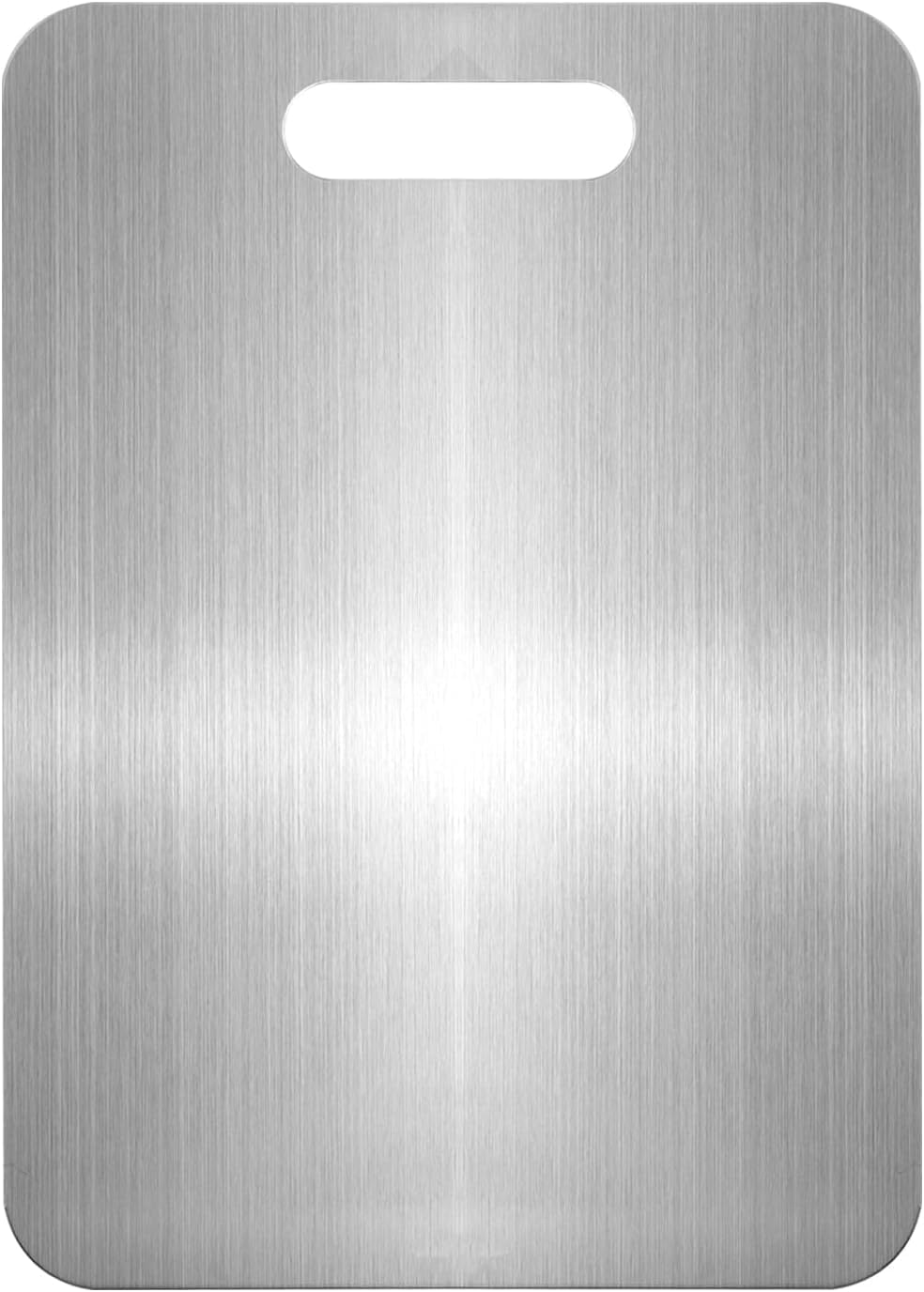 Titanium Cutting Board Set of 2-304 Stainless Steel Cutting Board Set for Meat, Fruit & Vegetable (15 * 11.2 + 13.4 * 9 Inch)
