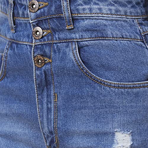 Image of Globus Women Blue Boyfriend Fit Mid-Rise Jeans