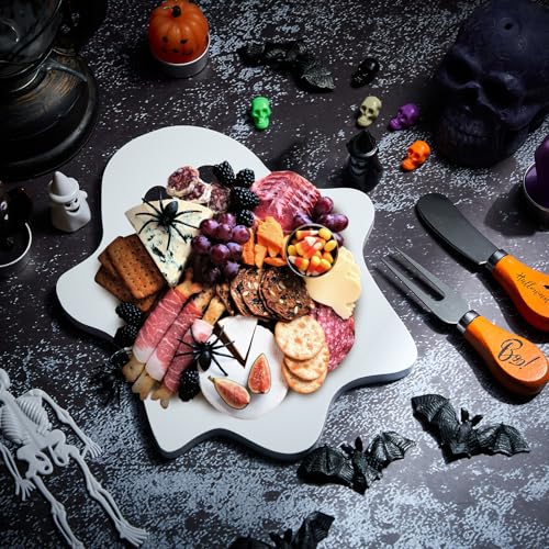 Set Tabla de Cortar Mini Fantasma de Bambú Halloween miniatura 5